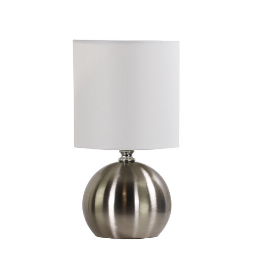 LOTTI TOUCH LAMP BRUSHED CHROME ON / OFF
