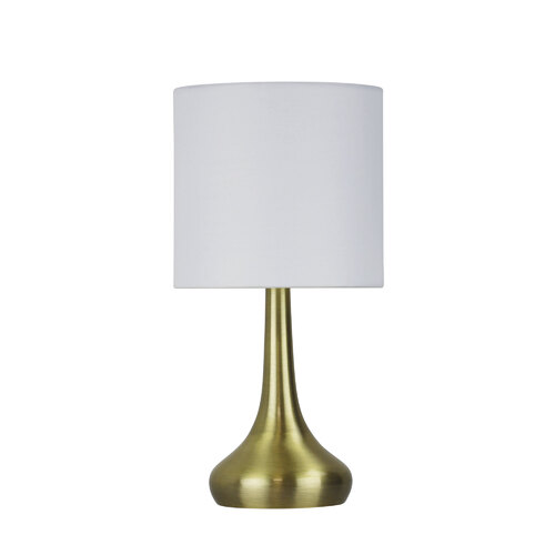 LOLA TOUCH LAMP ANTIQUE BRASS ON / OFF