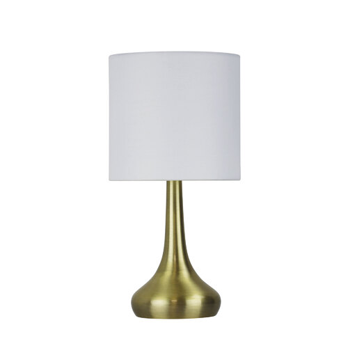 LOLA TOUCH LAMP ANTIQUE BRASS now ON / OFF