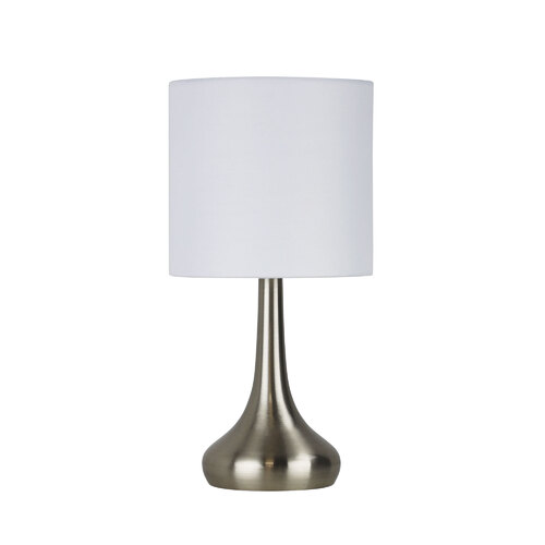 LOLA TOUCH LAMP BRUSHED CHROME now ON / OFF