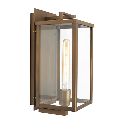 LILLE 1LT EXTERIOR WALL LIGHT AGED BRASS