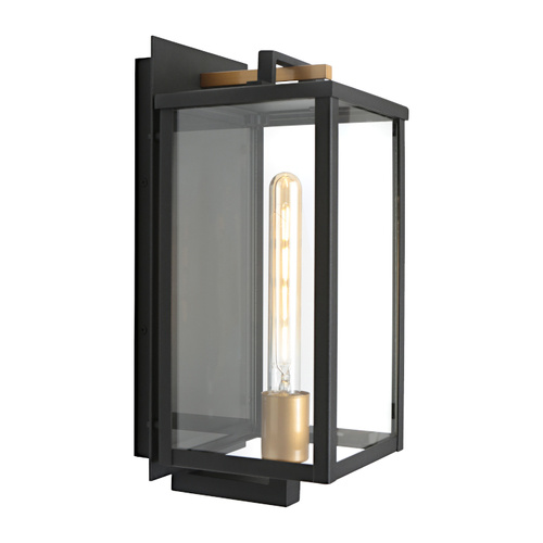 LILLE 1LT EXTERIOR WALL LIGHT BLACK