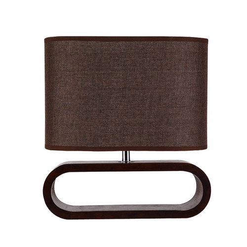 TABLE ES Brown Cloth OVAL OD100mm w/Dark Wood