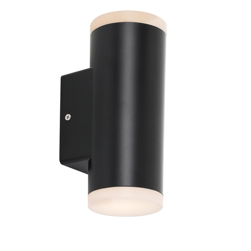 LUDEK EX2 WALL LAMP 2x 4w SMD H:200 D:76  IP54 4000k BLACK 650Lm
