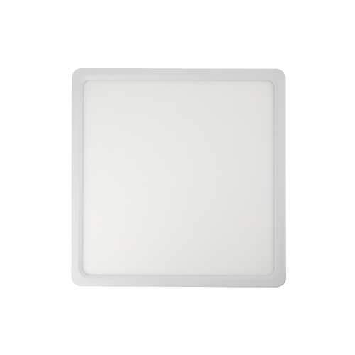 LUNOS 23CM SQ OYSTER 9_12_18W 3000_4000_5000K D:230*25 IP44 LEAD & PLUG TRIAC DIM / WHITE
