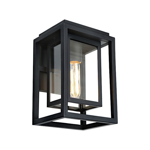 LUTON 1LT EXTERIOR WALL LIGHT BLACK