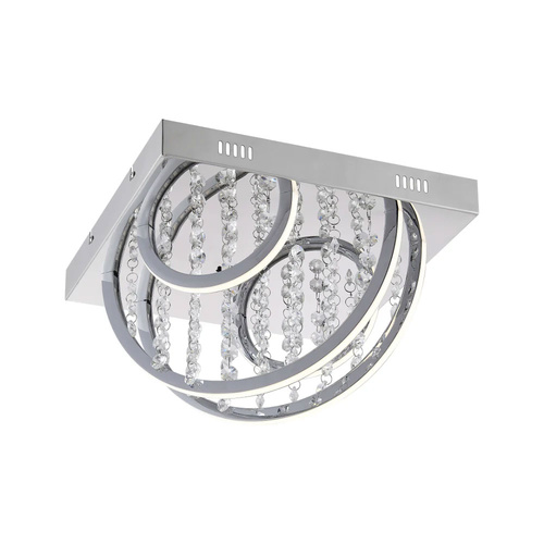 LUXIA CTC 16wLED 4000K L350 W350 H220 DIM+RGB BY RMTE 720LM CHROME/CRYSTAL