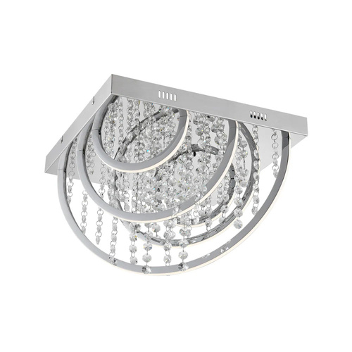 LUXIA CTC 25wLED 4000K L420 W420 H310 DIM+RGB BY RMTE 2500LM CHROME/CRYSTAL