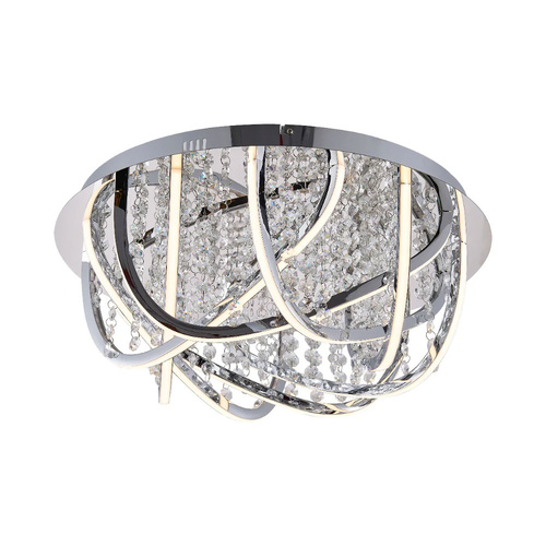 LUXIA CTC 44wLED 4000K D550 H220 DIM+RGB BY RMTE 3600LM CHROME/CRYSTAL