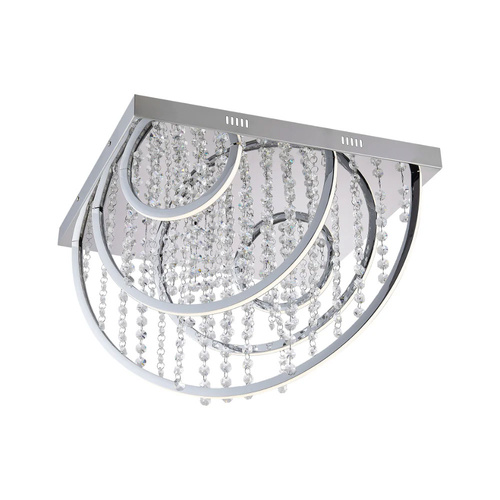 LUXIA CTC 32wLED 4000K L520 W520 H380 DIM+RGB BY RMTE 2700LM CHROME/CRYSTAL