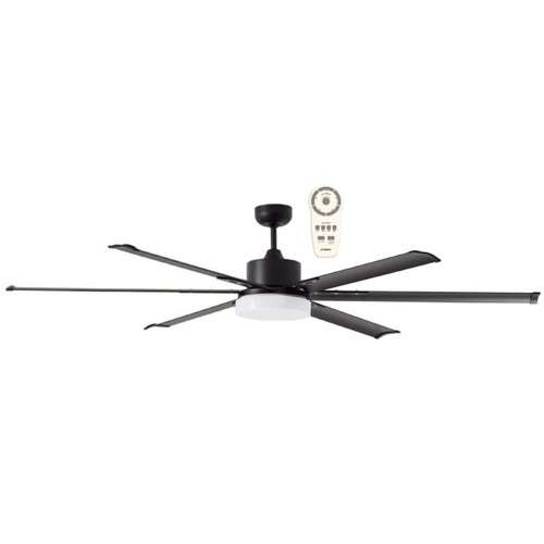 Albatross Mini DC 1650mm 65 8 Blade Remote Control Ceiling Fan Matt Black