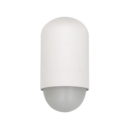 WALL S/M ES OVAL Matt Wh IP44 Opal Diff