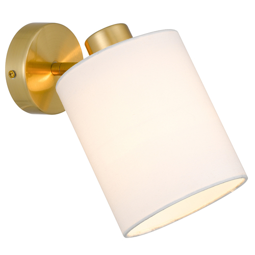 MALONE WALL LAMP 25wE27max D:125 H:150 ANTI GOLD/WHITE