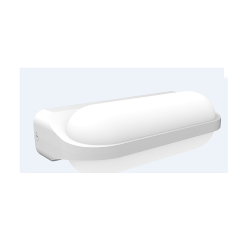 WALL S/M Up/Dn 7W OVAL Wh 3K IP65 Opal Diff 380 Lm
