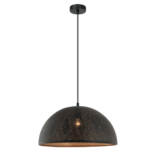 PENDANT ES OD400mm DOME Black w/Gold