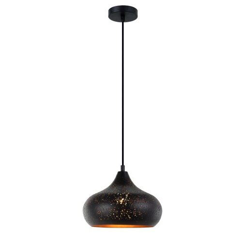 PENDANT ES Black CHAMPAGNE GLASS OD250mm w/Gold