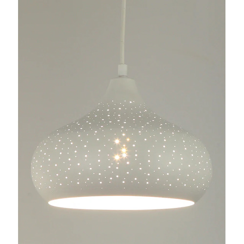 PENDANT ES Wh CHAMPAGNE GLASS OD250mm w/White Interior