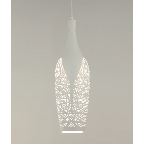 PENDANT ES Wh BOTTLE OD160mm w/White Interior