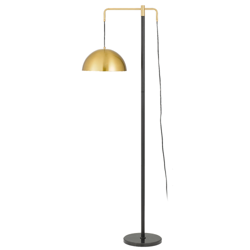 MARTHOS FLOOR LAMP 25wE27max L:515 H:1610 Foot Switch BLACK / ANTIQUE GOLD