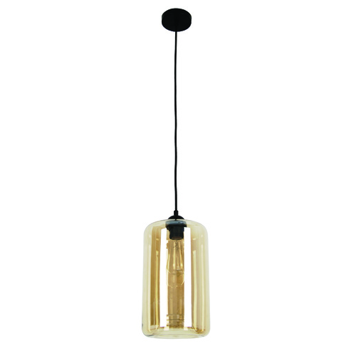 PENDANT ES Amber Glass OBLONG OD180mm