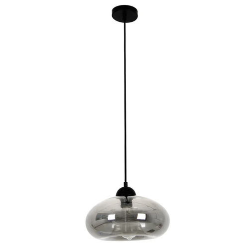 PENDANT ES Smoked Glass OVAL OD275mm