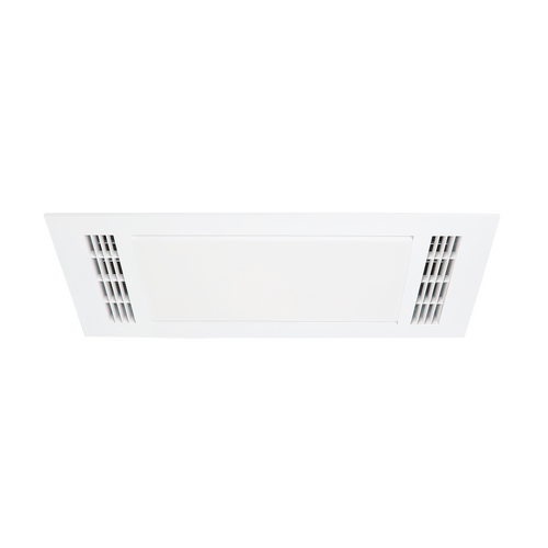Furnace 2200w Fan Forced Heat 3 in 1 Bathroom Heater Exhaust Fan with 20w Tricolour Light White