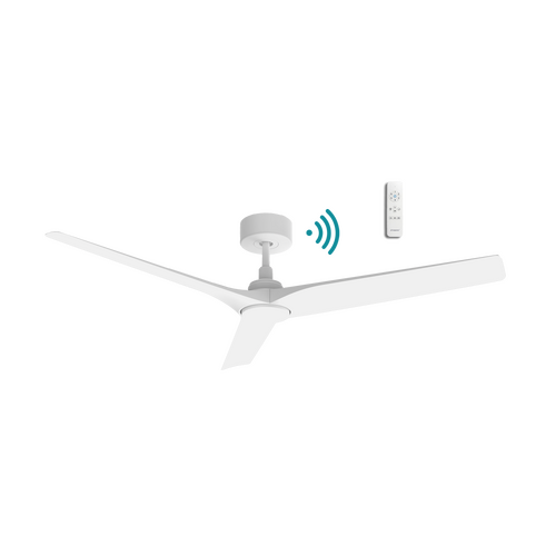 Cordoba DC 1320mm 3 ABS Blade WIFI & Remote Control Ceiling Fan Only Matt White