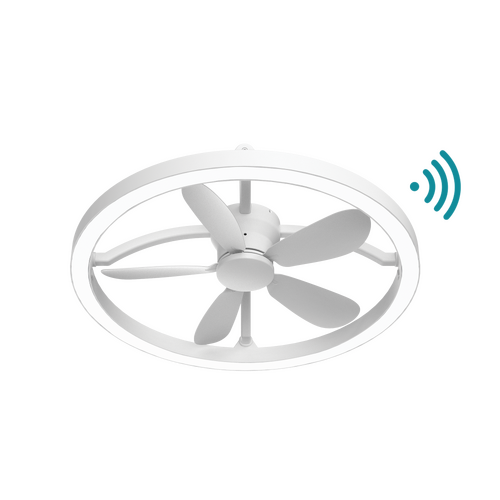 Catalina DC 500mm CTC WIFI & Remote Control Ceiling Fan with Variable Dim 20W CCT LED Light Matt White