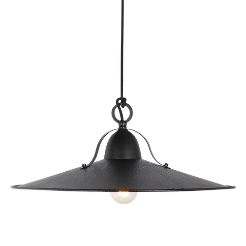 Benson L CH 1 Light Large 48cm E27 Pendant Charred