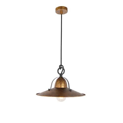 Benson S AGL 1 light Samll 30cm E27 Pendant Aged Gold Leaf