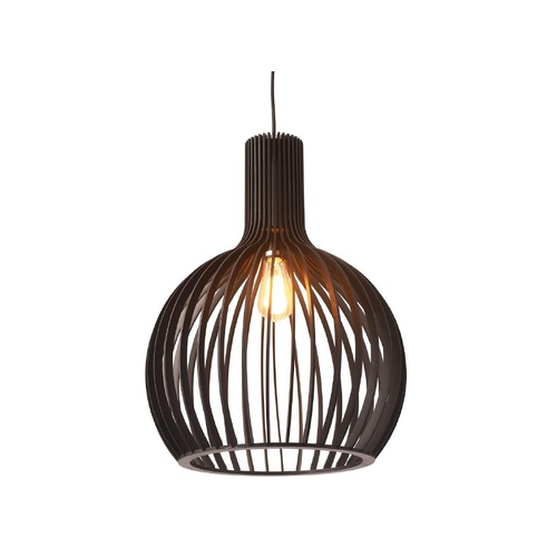 Boaz L B 1 Light Large 45cm E27 Pendant Black