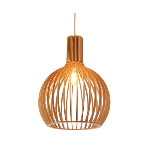 Boaz L N 1 Light Large 45cm E27 Pendant Natural