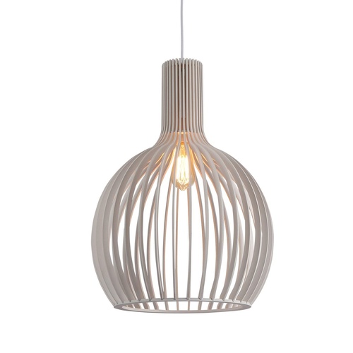 Boaz L WH 1 Light Large 45cm E27 Pendant White