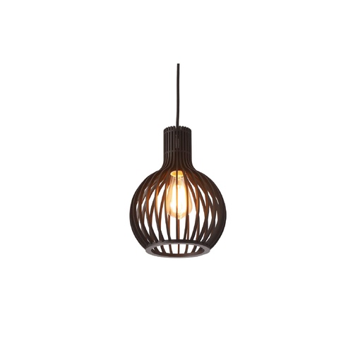 Boaz S B 1 Light Small 23cm E27 Pendant Black
