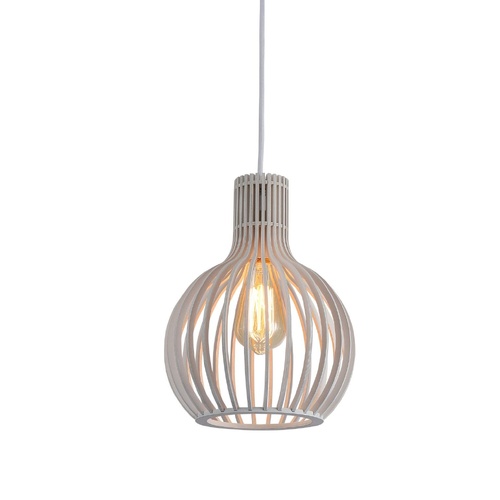 Boaz S WH 1 Light Small 23cm E27 Pendant White