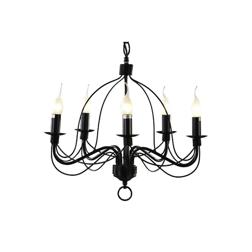 Candice P5 BLK 5 Light E14 Pendant Black