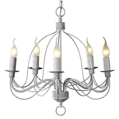 Candice P5 WHT 5 Light E14 Pendant White