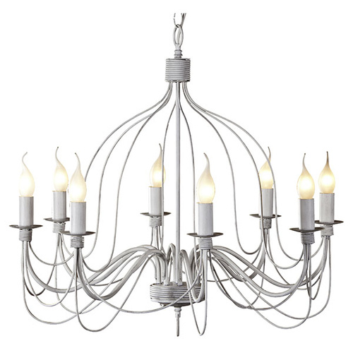 Candice P8 WHT 8 Light E14 Pendant White