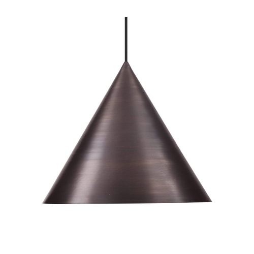 Coda P1LWBRZ 1 Light Large 45cm E27 Brass Pendant Weathered Bronze