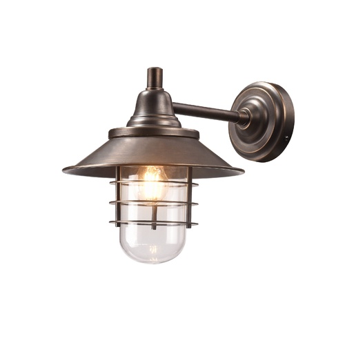 Epping BRZ Brass E27 Wall Bracket Exterior Weatherd Bronze