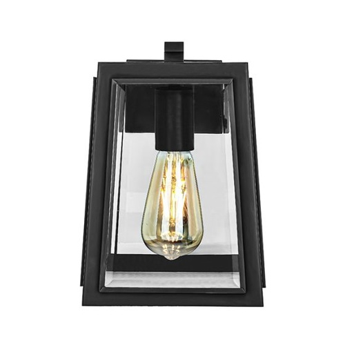 London Blk E27 Brass Wall Bracket Exterior Forged Black