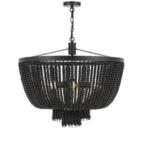 Maddisson P5 BLK 5 Light 70cm E27 Bead Pendant Black