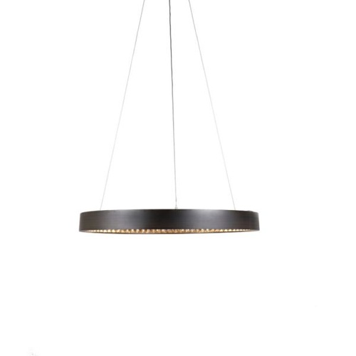Margo 60CM GRA Single Tier 30W 3K LED Adjustable Crystal Pendant