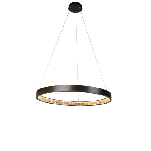 Margo 80CM GRA Single Tier 36W 3K LED Adjustable Crystal Pendant