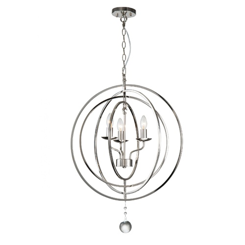 Maxwell P3 NKL 3 Light Small 56cm E14 Orb Pendant Nickel