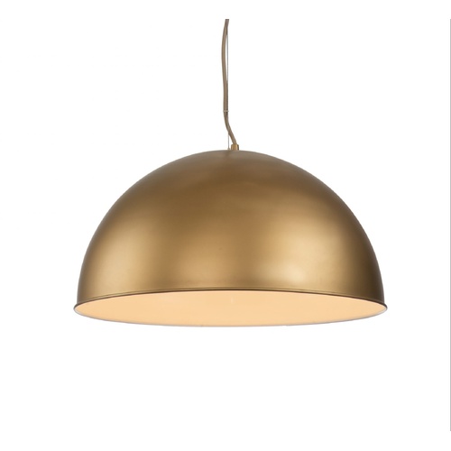 Rowen 1 Light 50cm E27 Dome Pendant Silky Gold