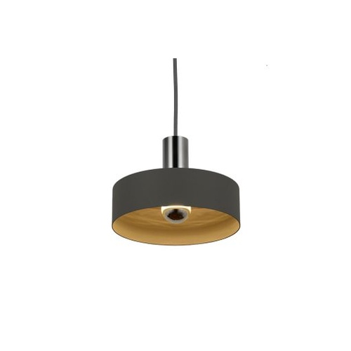Saturn 20CM GREY 1 Light Small E27 Pendant Grey