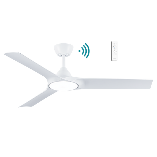 Alpine DC 1320mm 3 ABS Blade WIFI & Remote Control Ceiling Fan with Variable Dim 18w CCT LED Light Matt White