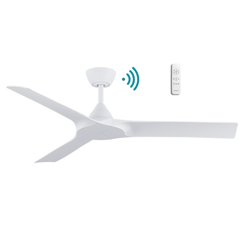 Alpine DC 1320mm 3 ABS Blade WIFI & Remote Control Ceiling Fan Only Matt White