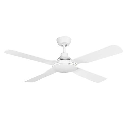 Discovery II 1220mm 4 Blade ABS Ceiling Fan Only White